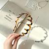 Korean Style Leopard Print Lace Headband - Trendy Women's Hair Accessory with Teeth for Washing Face