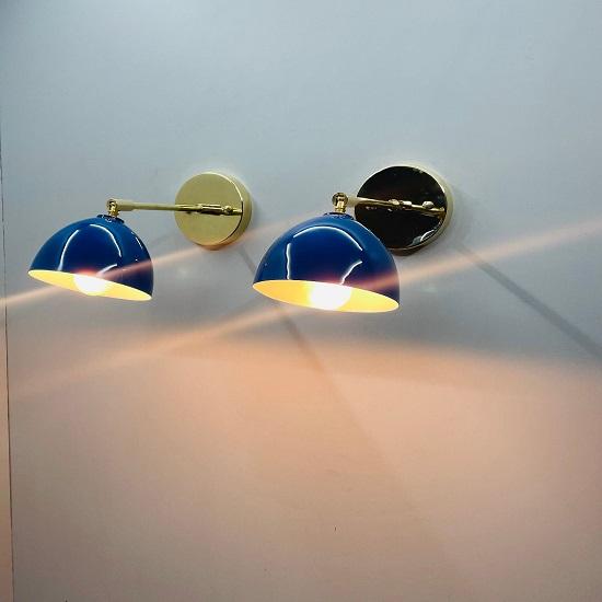 

Італійський латунний світильник середнього століття Diabolo Sputnik з розеткою в бра - набір з 2 шт.