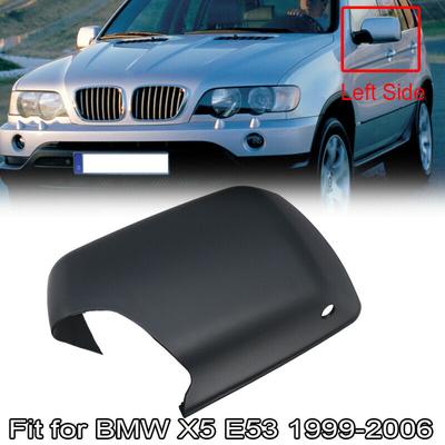 Rearview Mirror Cap Wing Side Mirror Cover Wiht Lamp Hole Fit For BMW E53 X5 1999-2006,Car Accessories Matte