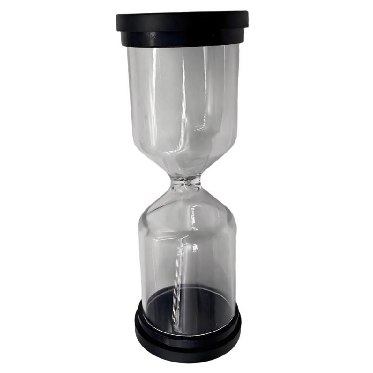 DIY nachfüllbare Sanduhren Timer zu öffnendes Design für Jungen und Mädchen Multifunktionale Sanduhr für Heimdekorationen und Bildung schwarz