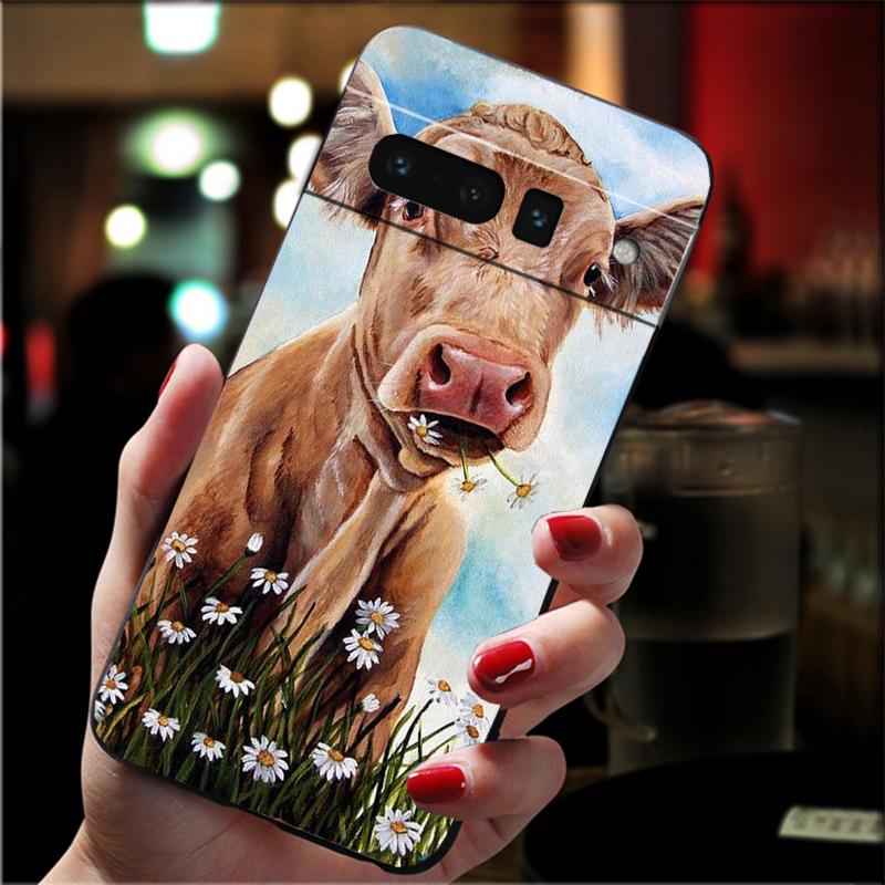 

Phone Case For Google Pixel 10 Pro XL 9 Pro XL 8 7 6 Pro 9A 8A 7A 6A Pixel 8 7 6 5 Animal Cows Cow Cute Google Pixel 9a