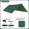 Butterfly-Shaped Black Glue Sunshade Tent - Outdoor Sun & Rain Protection for Camping and Picnics in Spring & Autumn.