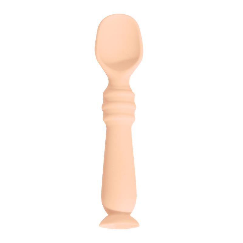 Infant Silicone Bent Spoon for Learning To Eat and Drink