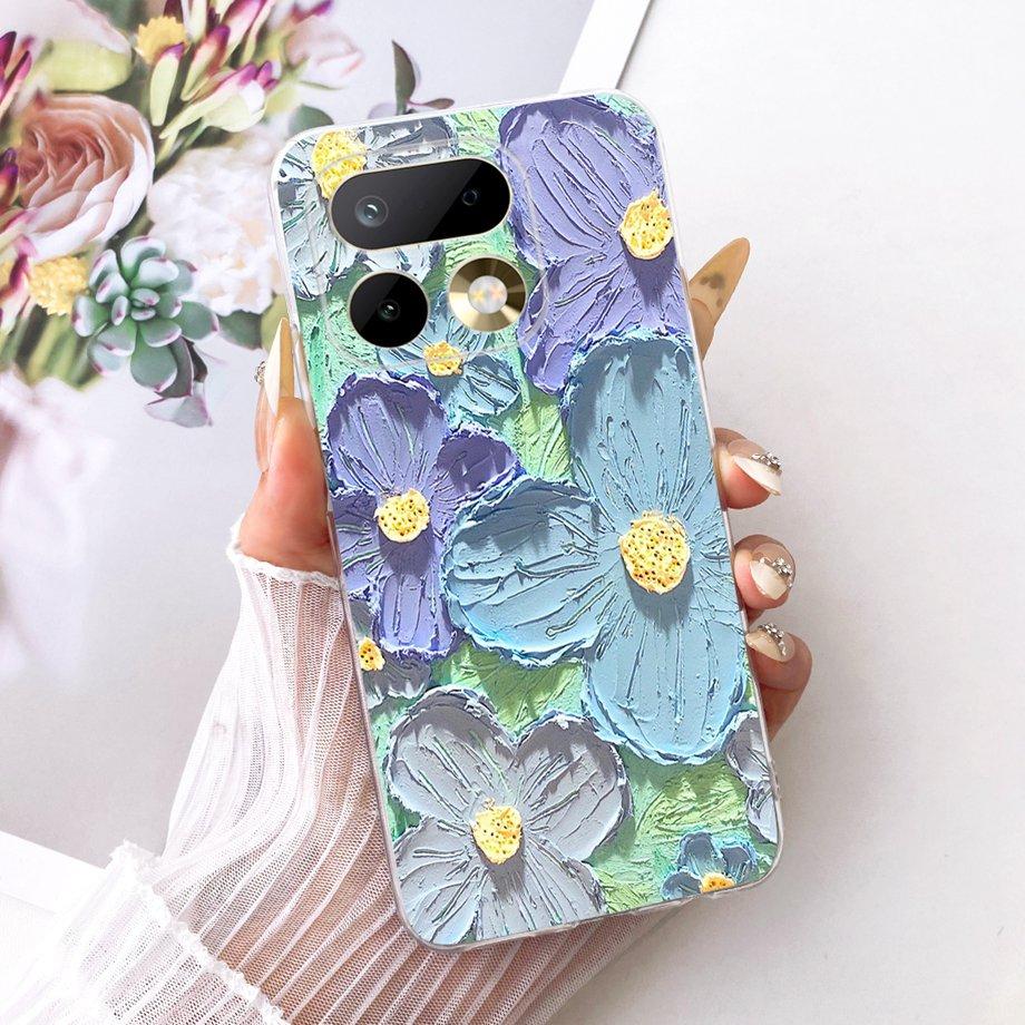 Für Realme 16 Pro Pro+ Handyhülle Weiche Klare Silikonhülle Schmetterling Drache Katze Blumengemälde Bumper RMX5121 RMX5131 Fundas