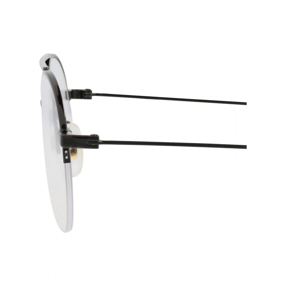 Gucci Round Frame Metal Optical Frames Black Black Transparent