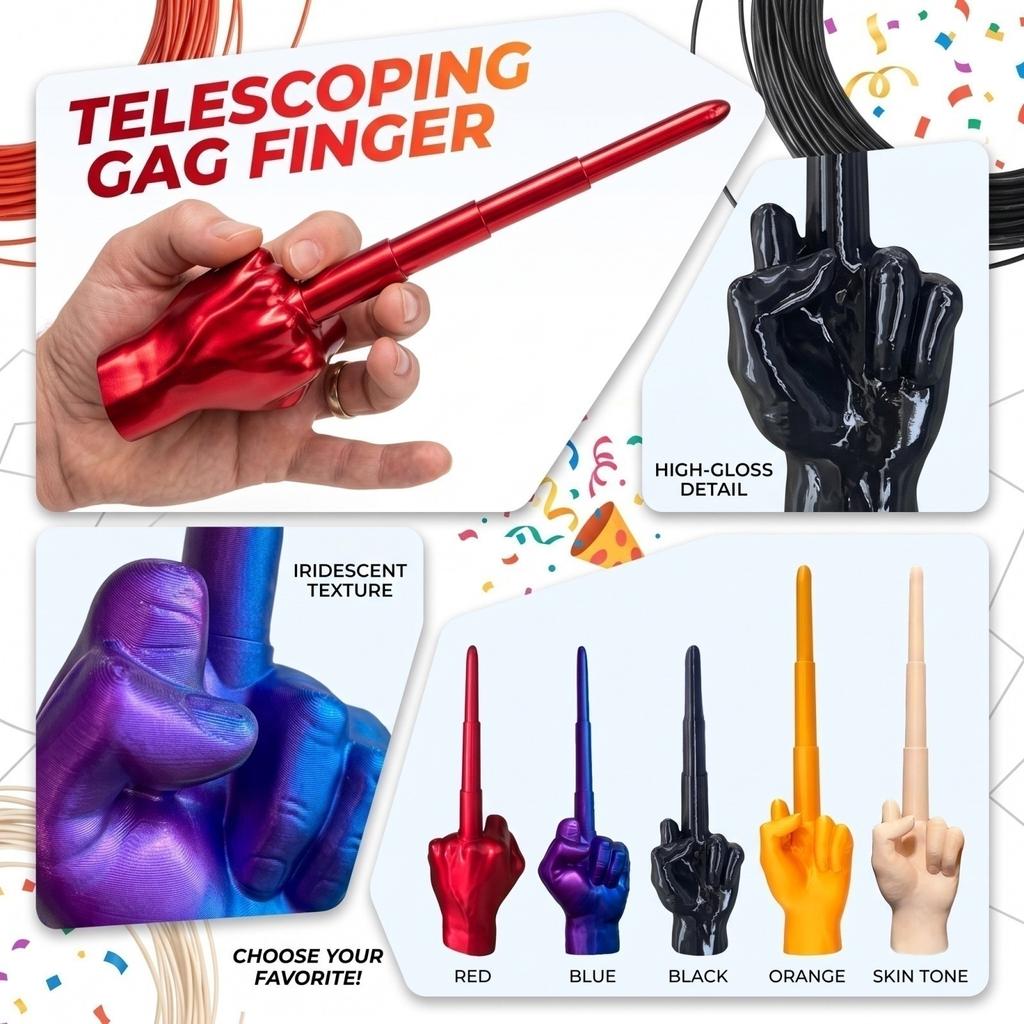 3D Printed Extendable Funny Novelty Toy