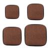 Non Slip Memory Foam Cotton Brown Office Kitchen Chair Cushion Dining Chair Pads Durable, Long Lasting