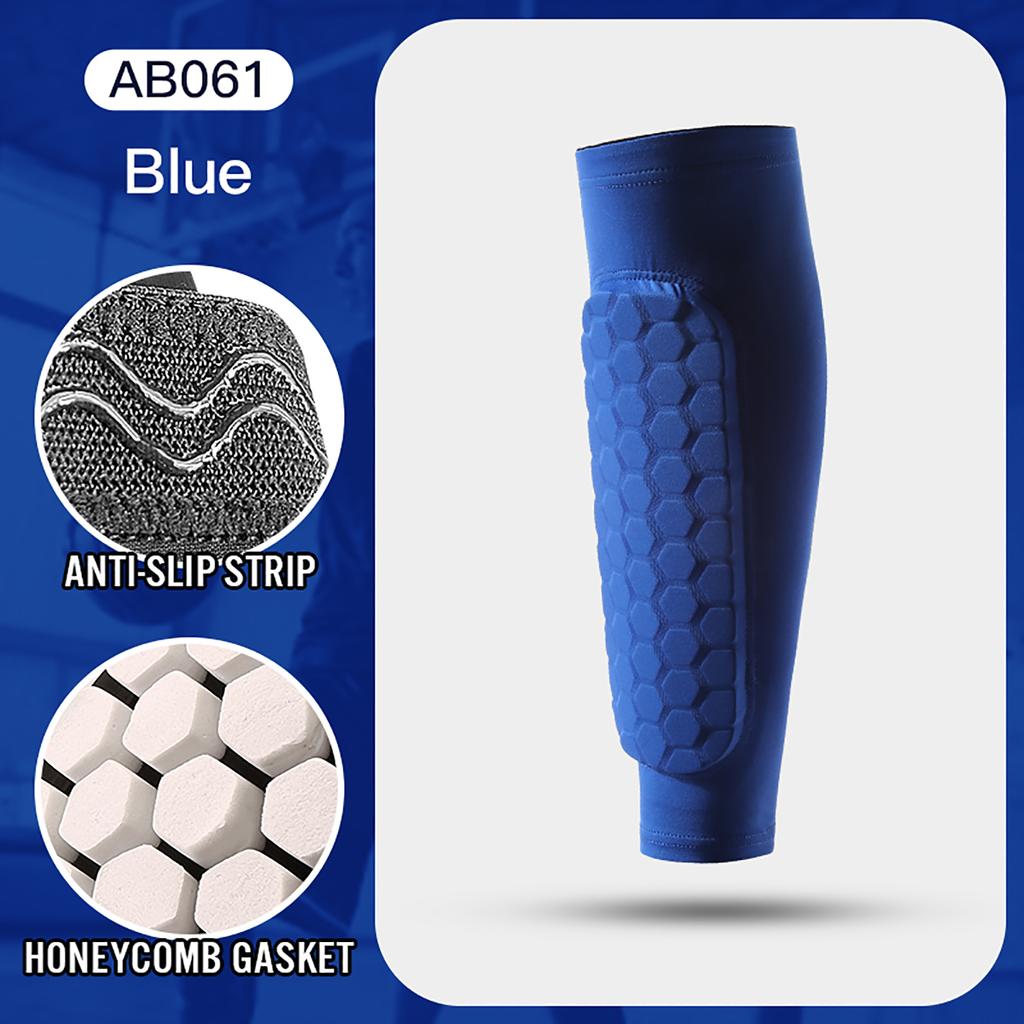 1 Pc Leg Area Sleeves Shin Guards Shockproof Honeycomb Nylon Support Sock Shin Protector Soccer Gear Soccer Shields Sports Legging