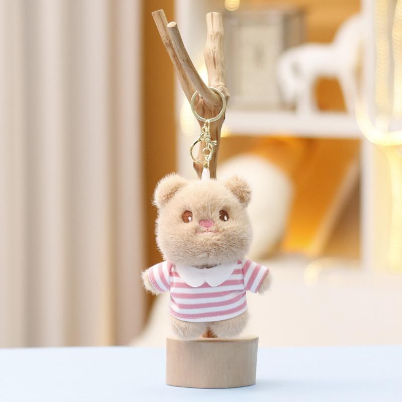 Plush Bear Keychain With Soft Short Plush For Kids And Collectors