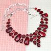 Necklace Mozambique Garnet Facited Gemstone Jewelry 18-20''