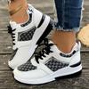 Women's Trendy Platform Sneakers Casual Lace Up Outdoor Shoes Comfortable Low Top Sport Shoes Plus Size Shoes 36-43