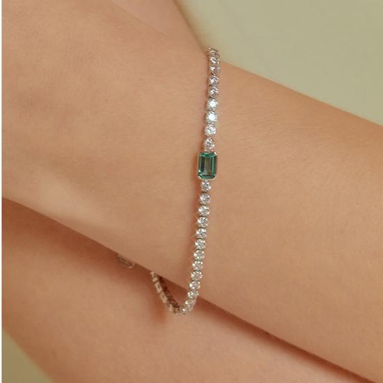 TATIANA (SET) Pearl and Color Cubic jewel Bracelet SE0161
