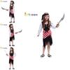 Eyecatching Pirate Costume For Young Girls Featuring Soft Polyester Fabric And Colors Bright