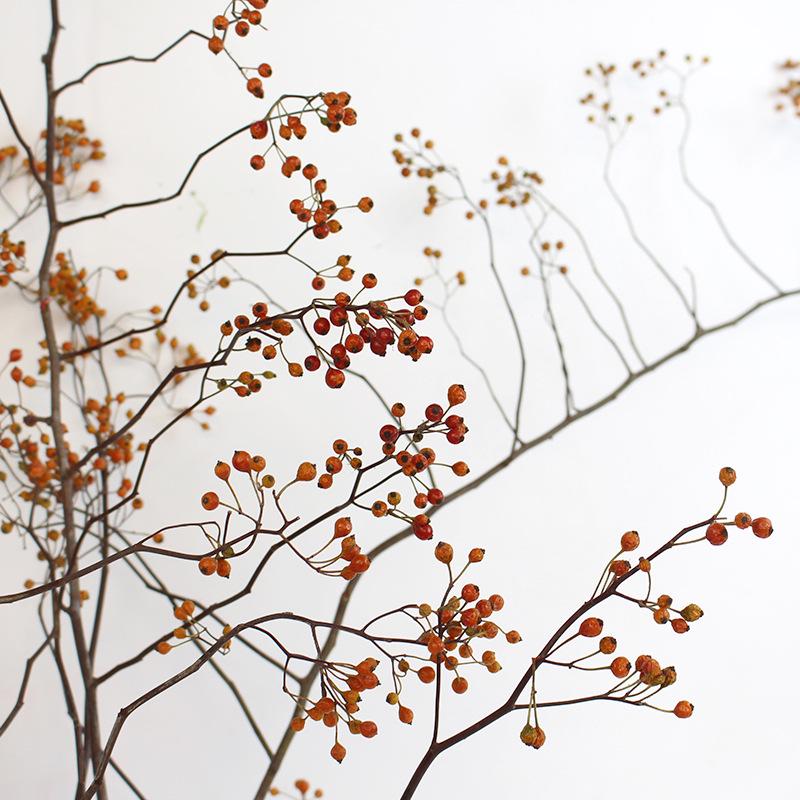 Wabi-Sabi Style Mountain Preserved Flower & Dried Branch Floor Ikebana Ornament