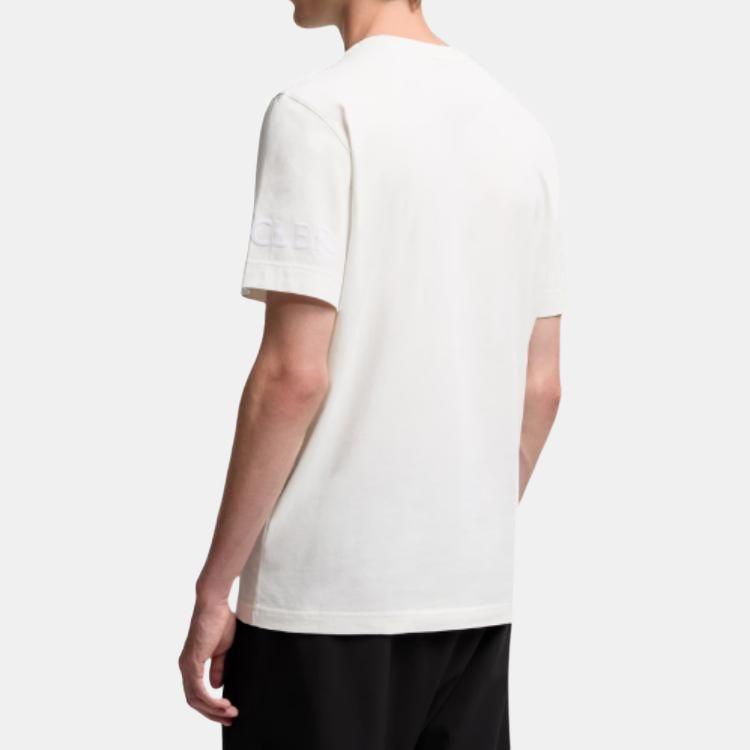 Moncler Short Sleeve Straight Cut Round Neck T-Shirt Men Tops K20918C0003989AYW031