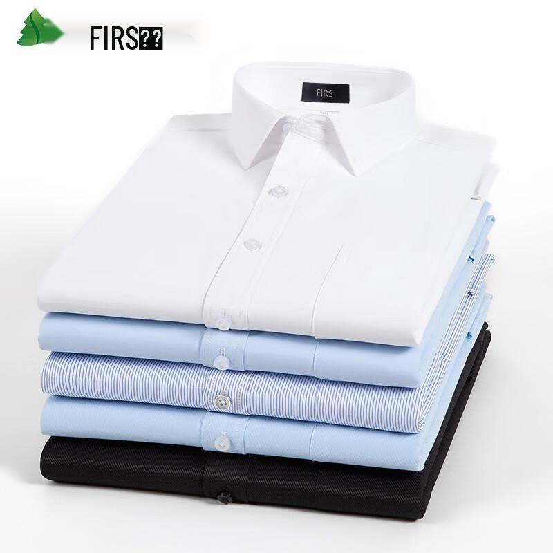 FIRS Men's Long-Sleeve Non-Iron Business Casual Shirt