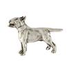 Bull Terrier, Bully I - Dog brooch in a gift box, elegant pin, lapel pin for Art-Dog brand jacket