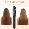 3-in-1 Hot Air Styler Ionic PTC Heating Hair Straightener & Curler, 360 Degree Swivel Cord Travel Hot Styling Brush for Women