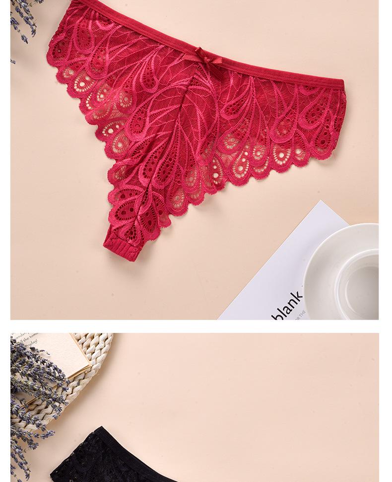 Women's Plus Size Seamless Mid-Rise Thong with Lace Trim, Breathable Pure Cotton Crotch