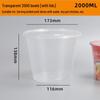 Disposable Microwavable Plastic Round Bowls with Lids