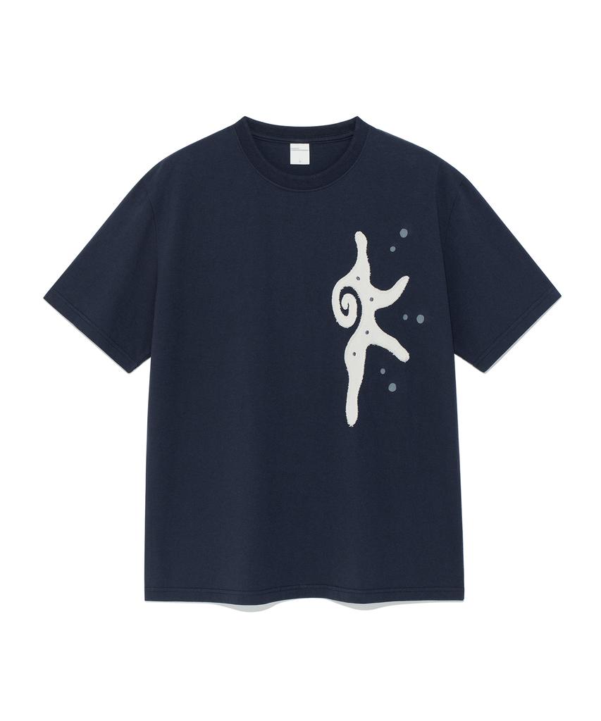 THE COLDEST MOMENT Tcm Sun Patch T (Navy)