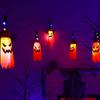 Halloween Funny Light String LED Battery Box Light String Skeleton Carnival Festival Party Yard Festival Decoration, Without Battery
