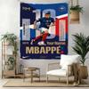 Mbappe Vlastní Vaše Jméno Nástěnná Dekorace Gobelín Umění Pro Památku Domácího Mazlíčka Narozeniny Svatba Party Pozadí Rodinný Dárek