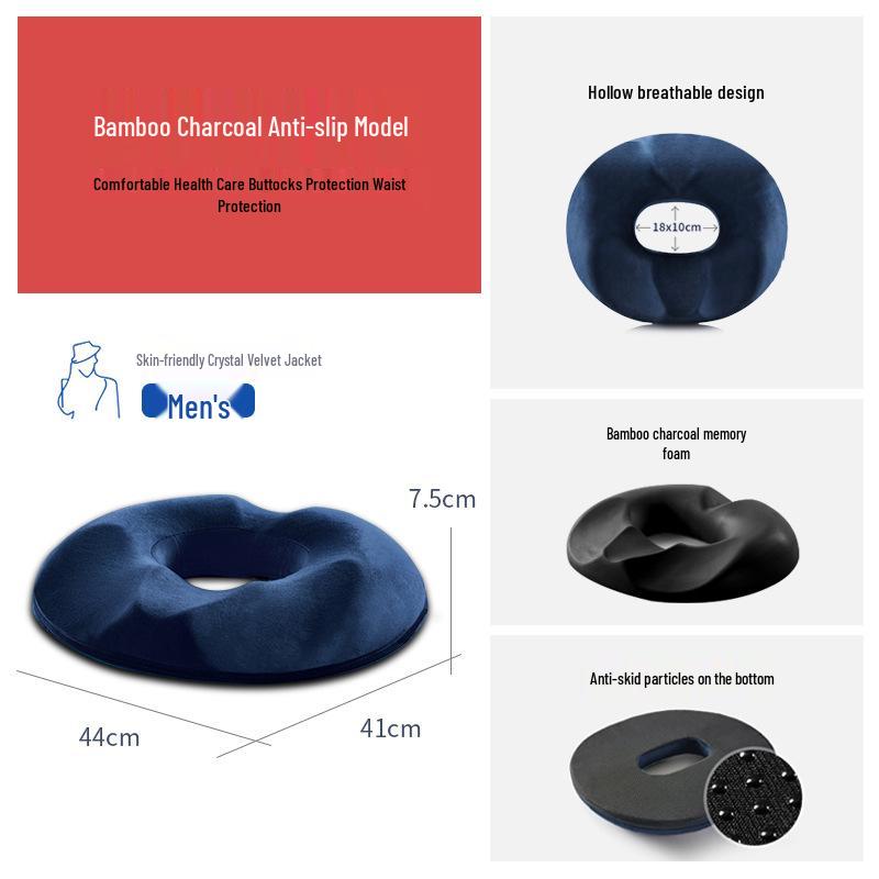 Comfortable Anti-Slip Seat Cushion for Office & Wheelchair - Relieves Pressure & Supports Posture