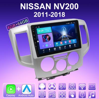Autoradio 2 DIN Android Carplay Pour NISSAN NV200 2011-2018 Lecteur Multimédia Unité Principale Stéréo Navigation GPS BT WIFI 4+64GB