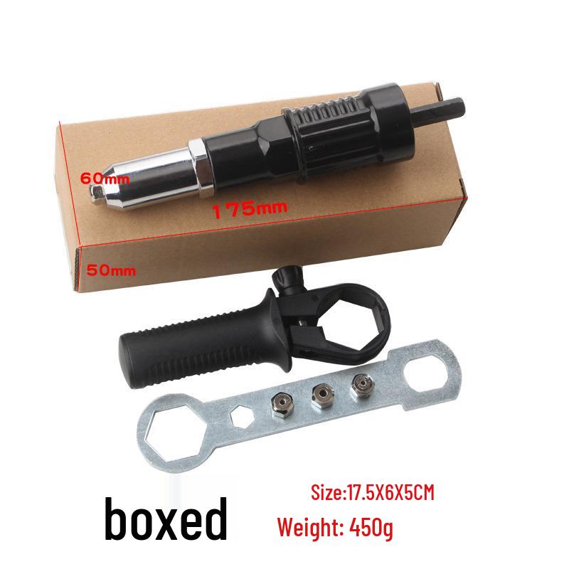 Cordless Electric Rivet Nut Gun & Drill Adapter Kit