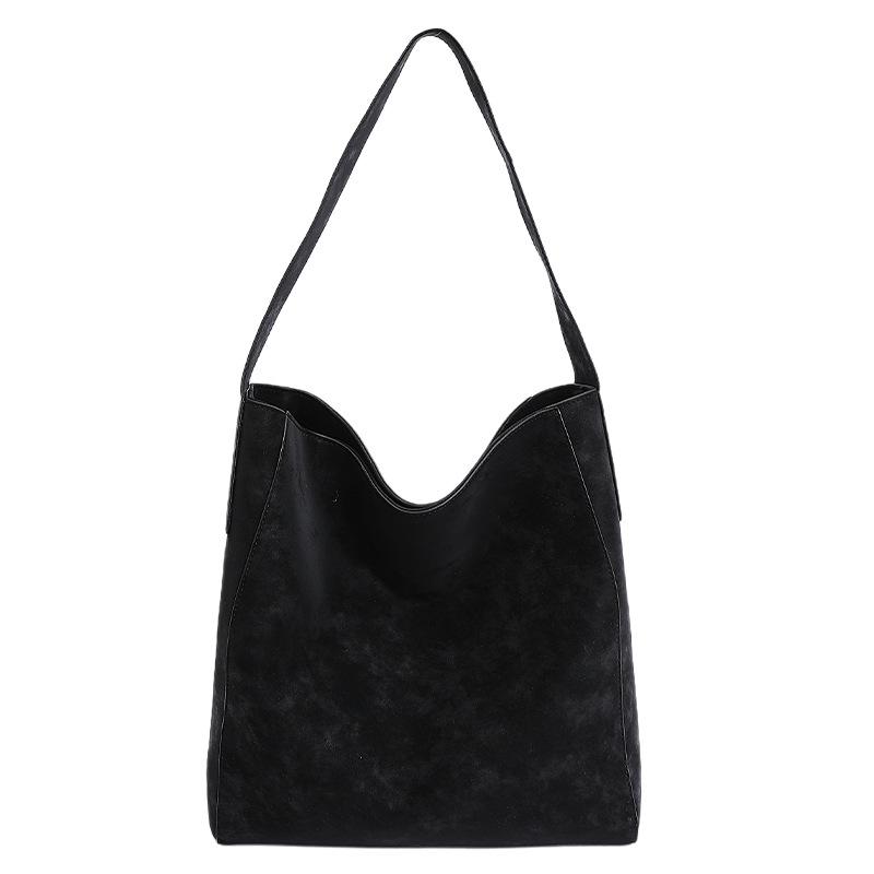 

2025 autumn and winter new retro armpit bag high-end commuting large-capacity bucket bag women s commuting shoulder bag чёрный