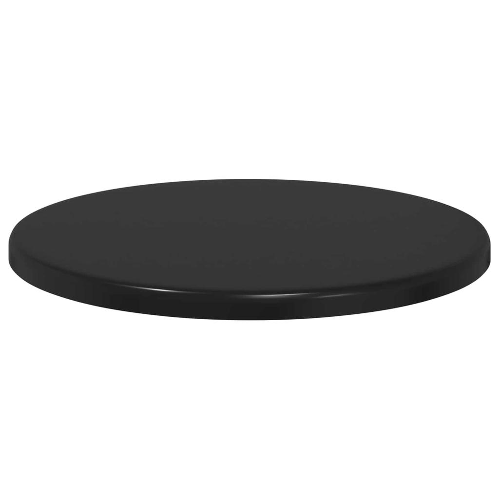 Tabletop Ø 30 X 1.5 Cm Round Engineered Wood Black