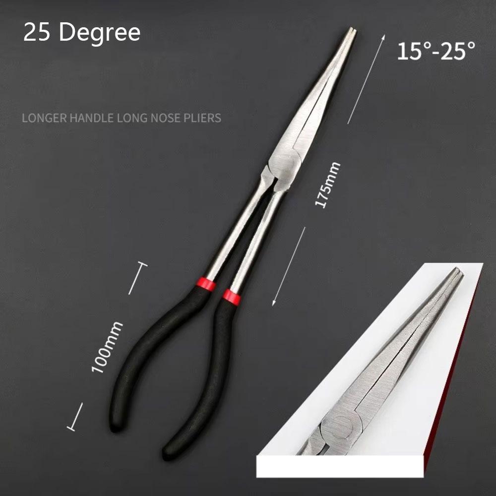 1Pcs 11 Inch Long Nose Pliers Plug Puller Pliers  for Metalworking and Precision Gripping