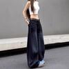 Damen Jeans mit hoher Taille, Retro-Stickerei, weites Bein - Herbst 2025 Kollektion