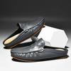 Fashion Half Shoes for Men Mules Luxury Designer Man Slides Slip on Flats Men Driving Shoes Leather Semi-Drag Loafers Slippers Hombres