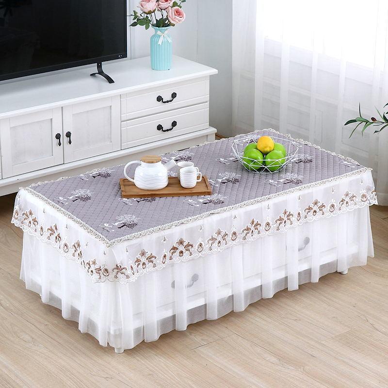 Living Room Coffee Table Table Cloth Coffee Table Cover All-inclusive Table Cloth Waterproof and Oil-proof Rectangular Coffee Table Mat