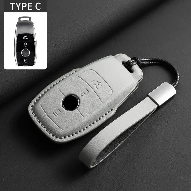 Car Key Case Cover for Mercedes Benz  A B C D E S Class W204 W212 W176 GLC CLA GLA AMG GLS GLE GLK CLS S350 S500 Car Key Shell