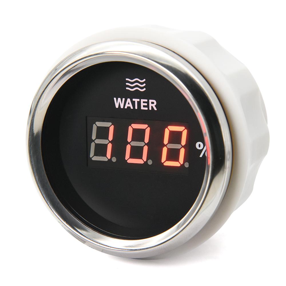 ZMFJH Digital 2"52MM Water Level Gauge for Universal Car Red Backlight Water Tank Meter Indicator 0-190ohm,240-33ohm Marine Boat