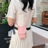 Exquisite and Cute Mini Kitten Pu Women's Mobile Phone Change Bag 24 Spring New Shoulder Messenger Bag