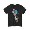 Solar System T-shirt, Astronaut Holding Planet Balloons Women Men T-shirt