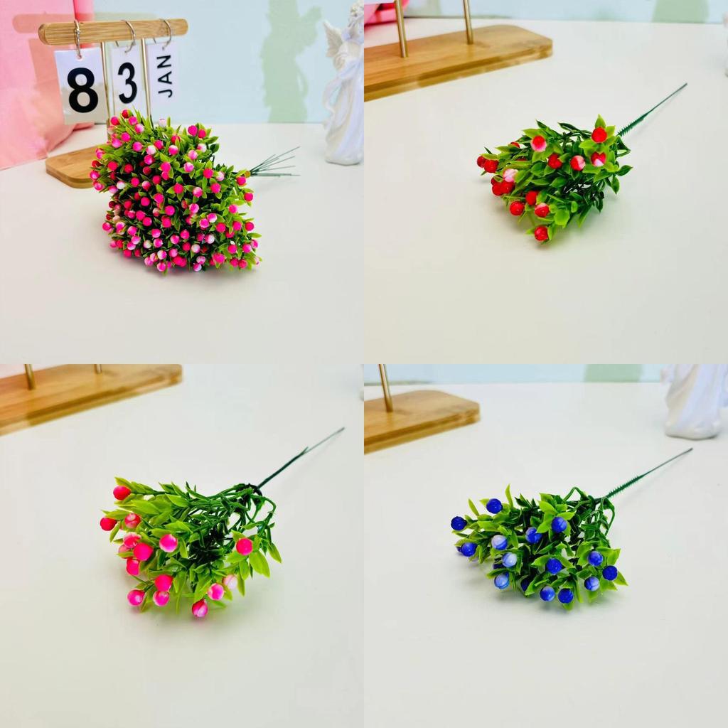 Home Decor Artificial Flower Stick With Plastic Material For Wedding And Photography Scene Decoration