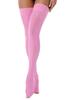 Womens Sheer Thigh High Socks Glossy See Through Design Thin Shiny Elastic Solid Color Stockings