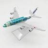 A380 Metal Aircraft 16cm Japan ANA Series 1:400 Green/Blue/Orange Sea Turtle Airplane Alloy Model for Aviation With Base Gifts