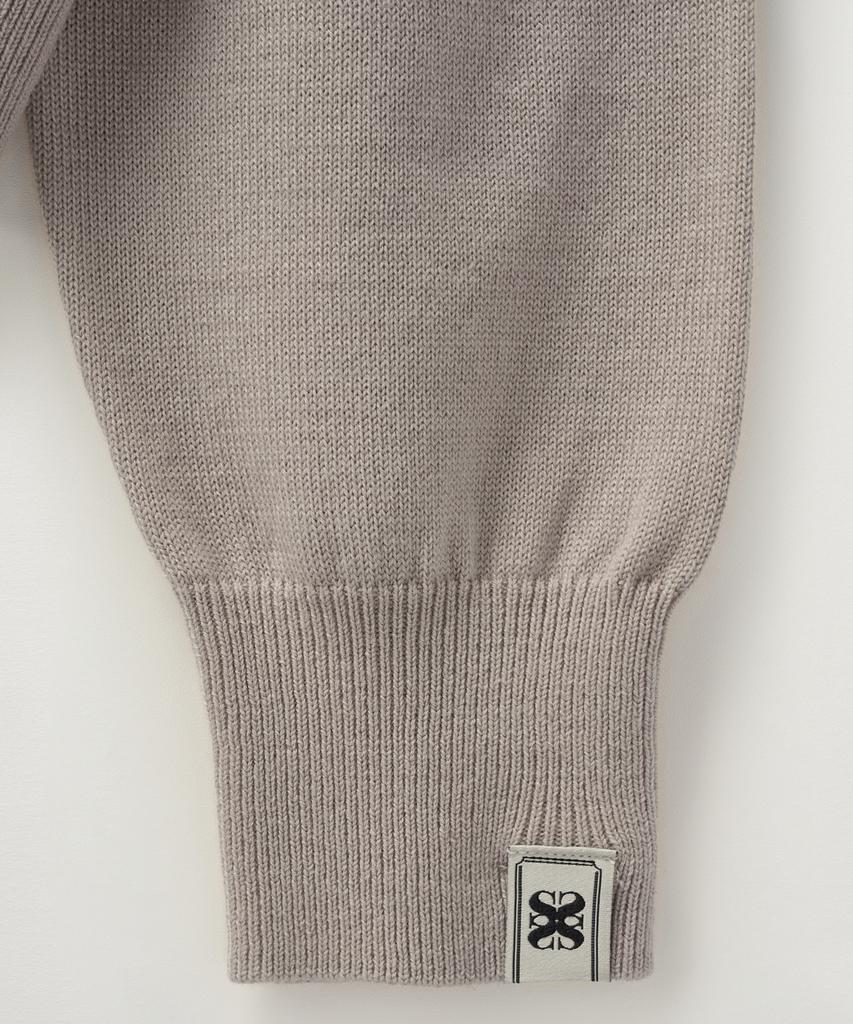 Seteo (W) V-Neck Fine Wool Knit Beige