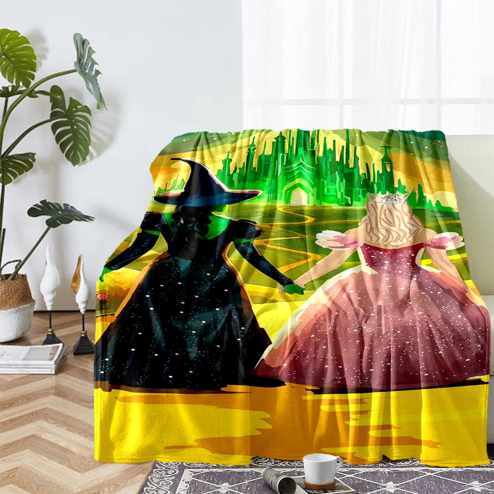Wicked Theme Printed Blanket - Perfect for Couch, Bed, Travel & Outdoor Use | Machine Washable, Cozy & Durable.