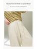 Frühling/Sommer 2026 Damen High-Waist Weitbeinige Lässige Hose - Vielseitiger Trendiger Cropped-Stil