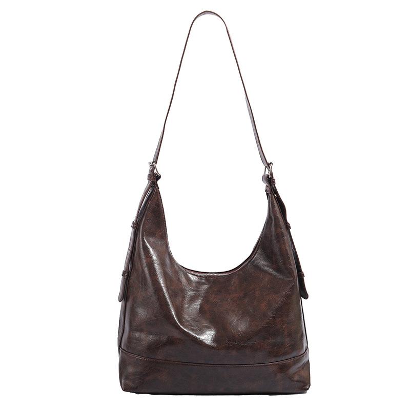 Maillard retro shoulder bag autumn and winter new large-capacity underarm bag fashion messenger bag women
