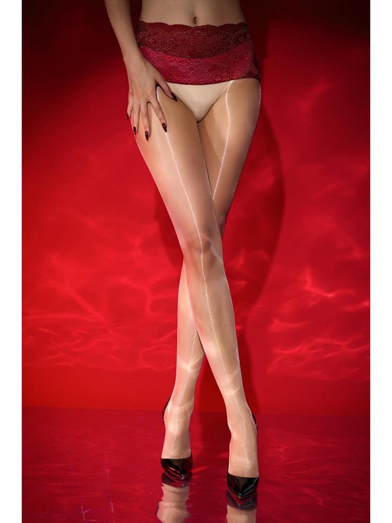 Sicily Ultra-Thin Seamless Black Silk Pantyhose