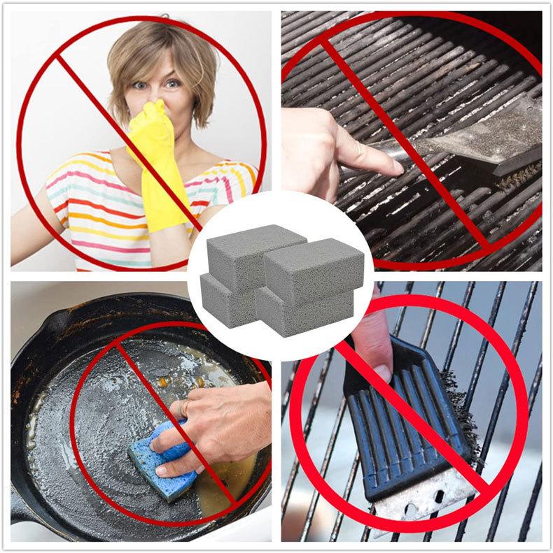 Barbecue Cleaning Bricks, Magic Stones, Cleaning Brushes, Outdoor Camping, Picnic, Cookware, Cleaning Tools, Accessories