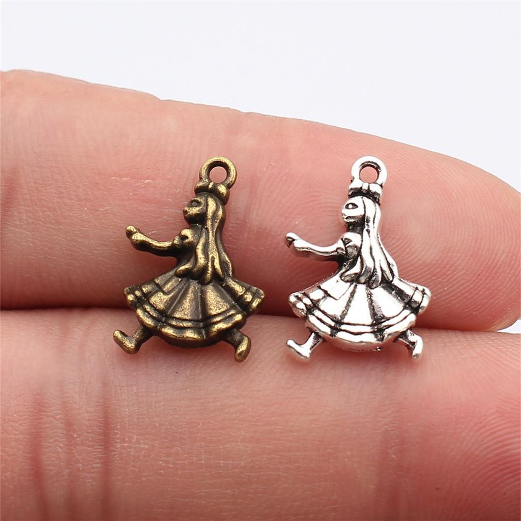 Dancing Boys Charms Girls Pendants For Dance Themed Jewelry Accessories Alloy